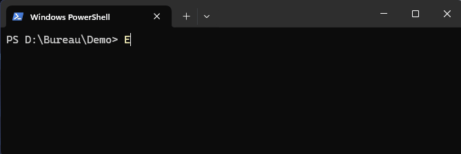 Démonstration de création de l'extraction d'un ZIP avec le terminal de Windows 11